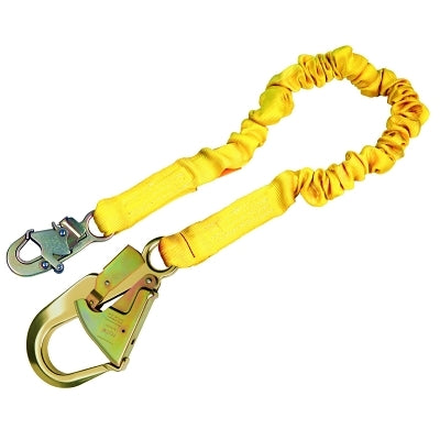 3M DBI-SALA 1244311 ShockWave2 Shock Absorbing Lanyard, 6 ft, Aluminum Swivel Snap Connection, 1 Leg