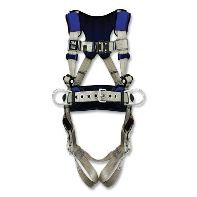 3M DBI-SALA 1401111 ExoFit X100 Comfort Construction Positioning Safety Harness, Back/Hip D-Rings, Medium, Quick Connect/Tongue Buckle