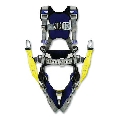 3M DBI-SALA 1402117 ExoFit X200 Comfort Oil and Gas Climbing/Suspension Safety Harness, Back/Hip D-Rings, Large, Tongue Buckle/Quick Connect