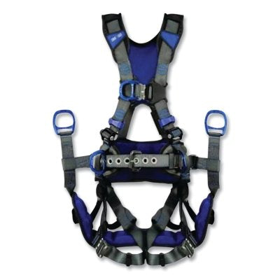 3M DBI-SALA 1403211 ExoFit X300 X-Style Tower Climbing Safety Harness, Back/Hip/Front D-Rings, Medium/Large, Auto-Locking Quick Connect and Revolving Torso Buckles