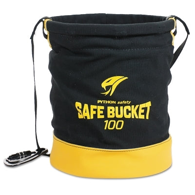 3M DBI-SALA 1500133 Python Safety Spill Control Bucket, Carabiner Connection, 100 lb Capacity, Black/Yellow