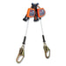 3M DBI-SALA 3500278 Nano-Lok Edge Self-Retracting Lifeline, 7.3 ft, Rebar Snap Hook, 420 lb, 2 Legs, Galvanized Cable