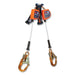 3M DBI-SALA 3500280 Nano-Lok Edge Self-Retracting Lifeline, 8 ft, Rebar Snap Hook, 420 lb, 2 Legs, Galvanized Cable