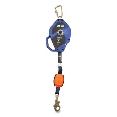 3M DBI-SALA 3503881 Smart Lock Self-Retracting Lifeline, 30 ft, Swivel Snap Hook, 420 lb, Single-Leg, Zinc Plated Steel