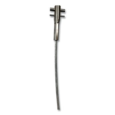 3M DBI-SALA 6104015 Lad-Saf Swaged Cable, Galvanized Steel, 3/8 in W, 15 ft, 1 x 7 Cable Strand