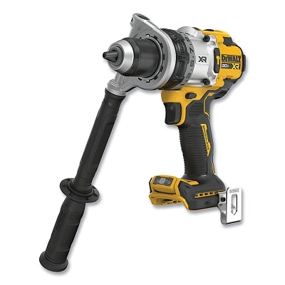 DeWalt DCD1007B 20V MAX* XR Brushless Cordless Hammer Drill/Driver, 1/2 in Chuck, Incl DCD1007/Side Handle/Belt Hook