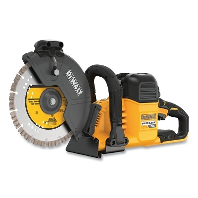 DeWalt DCS692X2 MAX* Brushless Cordless Cut-Off Saw, 60 V, Kit, 9 in dia, Wet/Dry, Incl Batteries/Charger/Ceramic and Diamond Cutting Wheels