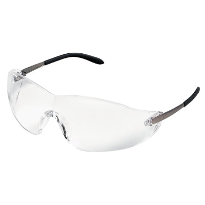 MCR Safety S2110 BLACKJACK CHROME FRAMECLEAR LENS SAFETY GLASS