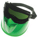 KleenGuard 18633 V90 Shield with Monogoggle XTR OTG Goggles, IRUV 5.0 Anti-Fog Lens