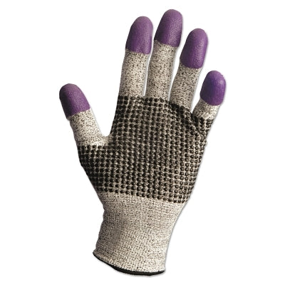 KleenGuard 97431 G60 Purple Nitrile Cut Resistant Gloves, Size 8/M, Purple/Grey/Black