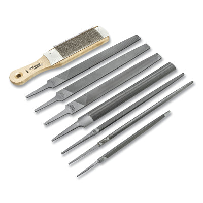 Crescent/Nicholson 22025NNN 8-Pc Machinist File Set, 7 in, 10 in