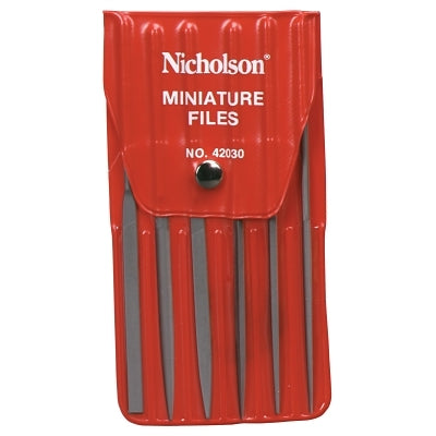 Crescent/Nicholson 42030L Assorted Hobby File Sets  Mini  5 1/2 in  6 per set