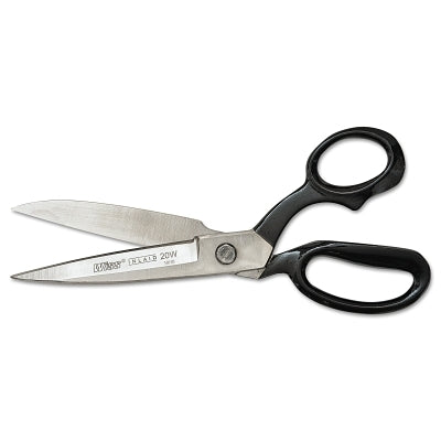 Crescent/Wiss W22W Inlaid Wide Blade Bent Handle Industrial Shears, 12.5 OAL, Black, Sharp