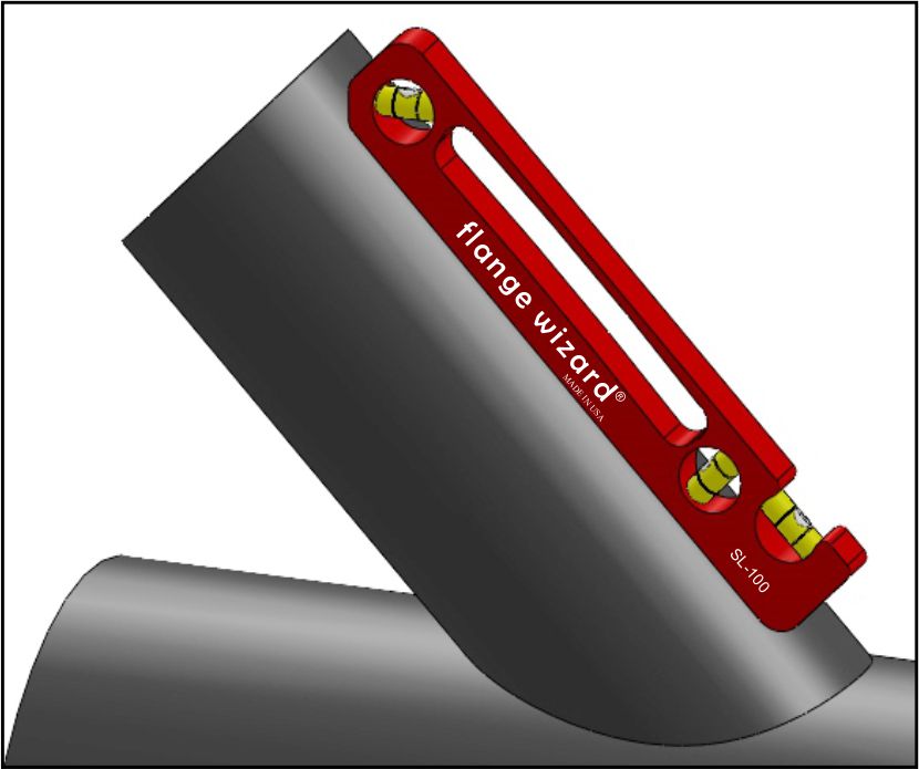 Flange Wizard SL100 Standard Magnetic Pocket Level 9 in. Long