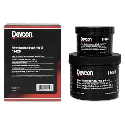 Devcon 11420 Wear Resistant Putty WR-2, 3 lb, Kit, Dark Gray
