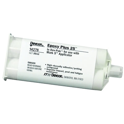 Devcon 14278 25 Epoxy Plus Adhesives  50 mL  Dev-Pak  Light Gray