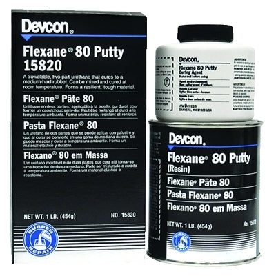 Devcon 15820 Flexane 80 Putty, 1 lb, Can