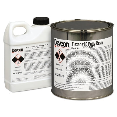 Devcon 15850 Flexane 80 Putty, 4 lb, Can