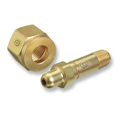 Western Enterprises SS143 Regulator Inlet Nipples  Air  1/4 in (NPT)  2 1/2"  Stainless Steel  CGA-346