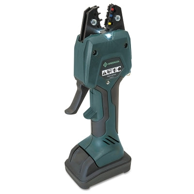 Greenlee EK50ML13811 Micro Crimping Tool, Kit, 10 AWG, 13.8 mm Jaw, 110 V Charger, Carrying Case,Black