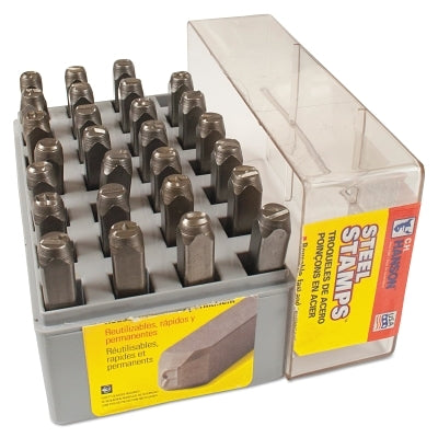 C.H. Hanson 20400 Standard Steel Hand Stamp Sets, 1/2 in, A thru Z