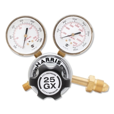 Harris Product Group 3000540 25GX Single-Stage Medium/Heavy-Duty Regulator, CGA 580, Argon, Helium, Nitrogen