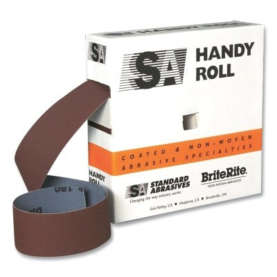 Standard Abrasives 7010369525 Aluminum Oxide Handy Roll  50 yd roll  1-1/2 in W  Aluminum Oxide  Maroon