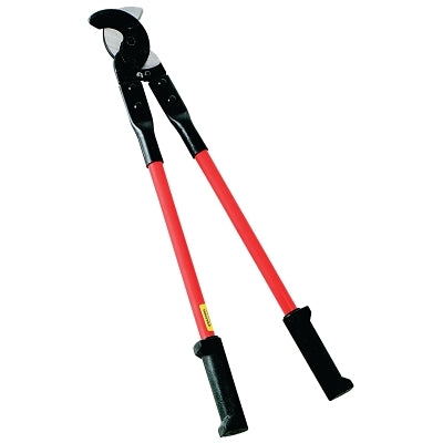 Klein Tools 63041 Standard Cable Cutter, 25.5 in OAL, Shear Cut, 500 kcmil Copper/750 kcmil Aluminum/1-3/8 in Data