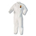 KleenGuard 44304 A40 Liquid & Particle Protection Coverall, White, X-Large, Zipper Front
