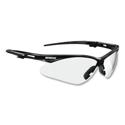 KleenGuard 55401 V30 Nemesis Safety Glasses, Clear Anti-Fog Lens, Black Frame