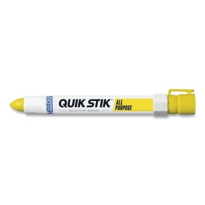 Markal 61053 Quik Stik All Purpose Solid Paint Marker, Yellow