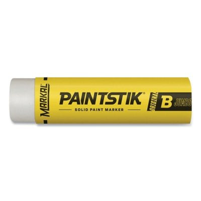 Markal 80260 Paintstik Original B Solid Paint Marker, 1 in Dia. x 4-3/4 in L, White
