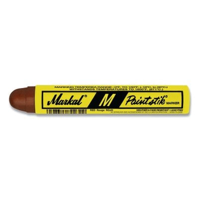 Markal 81922 Paintstik M Solid Paint Marker, 11/16 in x 4.75 in L, Red