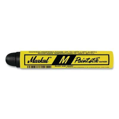 Markal 81923 Paintstik M Solid Paint Marker, 11/16 in x 4.75 in L, Black