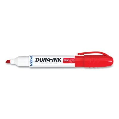 Markal 96528 Dura-Ink 55 Marker, 1/16 in to 3/16 in Chisel Tip, Red