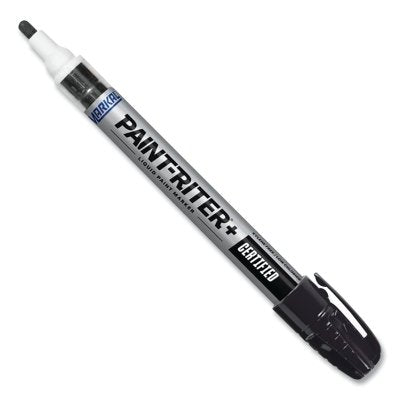 Markal 96883 Paint-Riter+ Certified Liquid Paint Marker, 1/8 in Medium Tip, Black