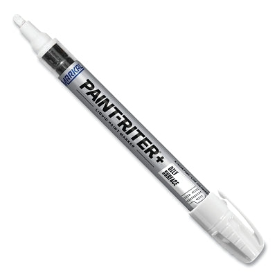 Markal 96960 Paint-Riter+ Oily Surface Paint Marker, 1/8 in Medium Tip, White