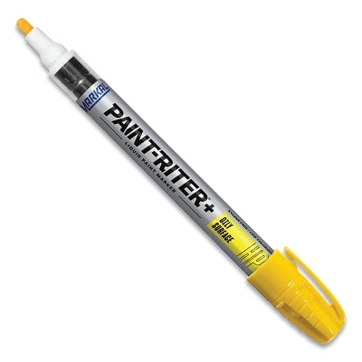 Markal 96961 Paint-Riter+ Oily Surface Paint Marker, 1/8 in Medium Tip, Yellow