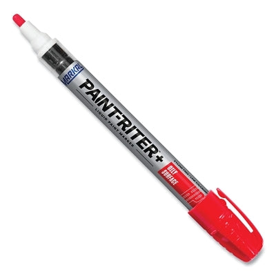 Markal 96962 Paint-Riter+ Oily Surface Paint Marker, 1/8 in Medium Tip, Red