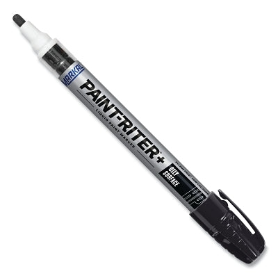 Markal 96963 Paint-Riter+ Oily Surface Paint Marker, 1/8 in Medium Tip, Black