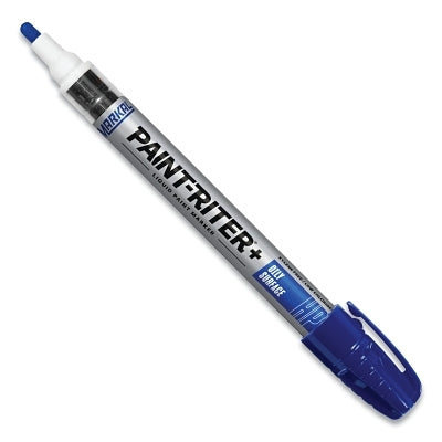 Markal 96965 Paint-Riter+ Oily Surface Paint Marker, 1/8 in Medium Tip, Blue