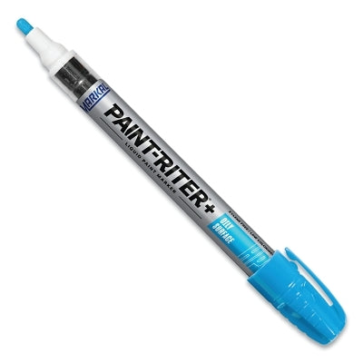 Markal 96971 Paint-Riter+ Oily Surface Paint Marker, 1/8 in Medium Tip, Light Blue