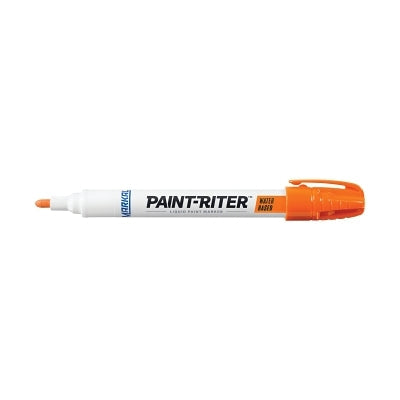 Markal 97404 Paint-Riter Water-Based Paint Marker, 1/8 in Medium Tip, Orange