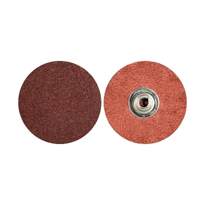 Merit Abrasives 69957399640 Quick-Change Discs, Aluminum Oxide, 2 in Dia, 50 Grit