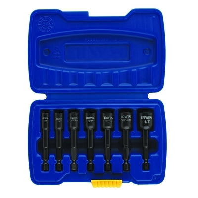 Irwin Hanson 394100 7-pc POWER-GRIP Sets  1/4 in Drive  Carbon Steel
