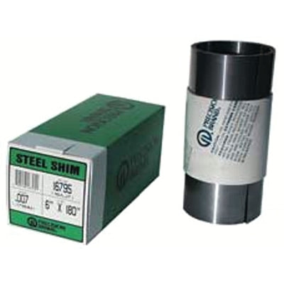Precision Brand 16460 Steel Shim Stock Rolls, 0.00075", Low Carbon 1008/1010 Steel, 0.01" x 120" x 12"