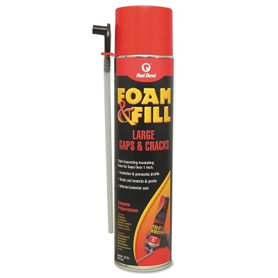 Red Devil 912 Polyurethane Triple Expanding Foam, 20 oz Aerosol Can, Champagne