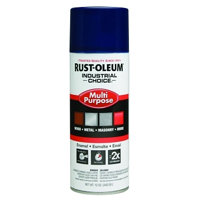 Rust-Oleum 1622830V Industrial Choice 1600 System Enamel Aerosol, 12 oz, High-Gloss Regal Blue