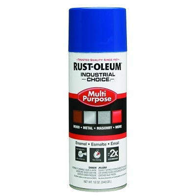 Rust-Oleum 1626830V Industrial Choice 1600 System Enamel Aerosol, 12 oz, High-Gloss True Blue