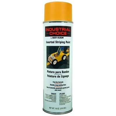 Rust-Oleum 1648838V Industrial Choice S1600 Inverted Striping Paint, 18 oz, Yellow